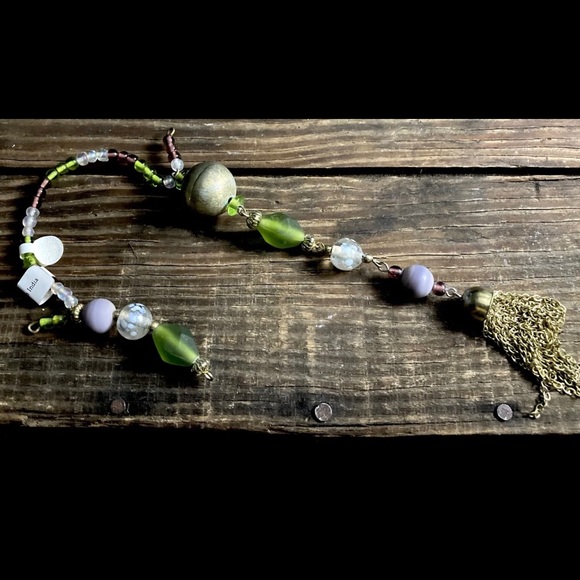 Katherine's Collection Glass Beaded Tassel Christmas Ornament Decorations x8 - Picture 3 of 10